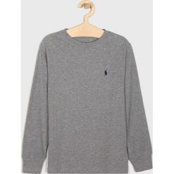 Polo Ralph Lauren - Longsleeve dziecięcy 134-176 cm. Szare t-shirty chłopięce Polo Ralph Lauren, bez wzorów, z bawełny, z długim rękawem. W wyprzedaży za 119,90 zł.