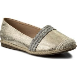 Espadryle JENNY FAIRY - WS17020-1 Złoty. Żółte espadryle damskie Jenny Fairy, z materiału, na płaskiej podeszwie. Za 69,99 zł.