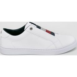 Tommy Hilfiger - Buty. Białe buty sportowe damskie TOMMY HILFIGER, bez wzorów, ze skóry, sportowe. W wyprzedaży za 369,90 zł.