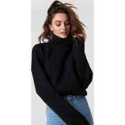 Trendyol Sweter z golfem Vizon - Black. Szare golfy damskie marki Vila, l, z bawełny, z okrągłym kołnierzem. Za 100,95 zł.