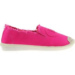 Espadryle damskie z plecionką fuksjowe (37). Czerwone espadryle damskie bez wzorów, bez obcasa. Za 49,00 zł.
