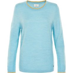 Sweter "New Ahna" w kolorze turkusowym. Niebieskie swetry damskie marki Nümph, s, bez wzorów, z wełny, bez rękawów, bez kaptura. W wyprzedaży za 140,95 zł.