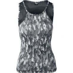 Bluzki, topy, tuniki: Urban Classics Ladies Active Graphic Top Top damski szary