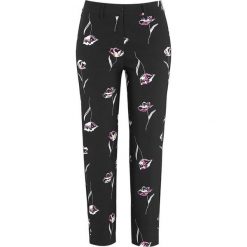 Cellbes Wzorzyste spodnie z bengaliny czarny w kwiaty female czarny/ze wzorem 54. Czarne spodnie damskie Cellbes. Za 209,00 zł.