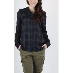 SuperDry Koszula Niebieski. Niebieskie bluzki damskie Superdry, xs, w kratkę, z wiskozy, bez kołnierzyka, z długim rękawem. Za 300,95 zł.
