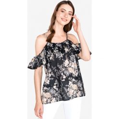 TWINSET Top Czarny. Czarne bluzki damskie Twinset, xs, w kwiaty, z bawełny, bez kołnierzyka, bez rękawów. Za 559,95 zł.