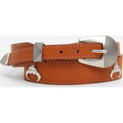 Kowbojski pasek ze zwierzęcymi motywami. Brązowe paski damskie Pull&Bear, z motywem zwierzęcym. Za 49,90 zł.