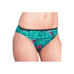 Dół kostiumu kąpielowego NINA BALI damski. Czarne topy sportowe damskie OLAIAN, bez wzorów, z elastanu, bez rękawów, do pływania. Za 39,99 zł.