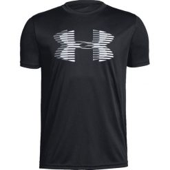 Koszulka chłopięca Tech Big Logo Solid Tee Junior czarna r. L-140 cm (1331687 001). Czarne t-shirty chłopięce Under Armour, bez wzorów, bez rękawów. Za 83,23 zł.