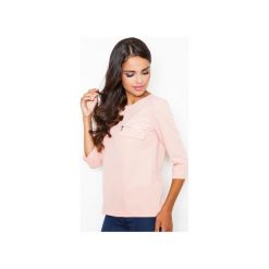 Bluzka M393 Róż. Różowe bluzki damskie FIGL, xl, bez wzorów, bez kołnierzyka, bez rękawów. Za 99,00 zł.