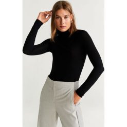 Mango - Longsleeve Second. Zielone bluzki damskie Mango, m, z elastanu, casualowe, z golfem. Za 59,90 zł.
