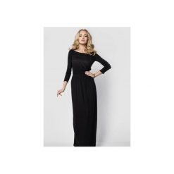 SUKIENKA LONG MAXI CZARNA. Czarne długie sukienki marki Meleksima, l, z materiału, z długim rękawem, oversize. Za 125,30 zł.