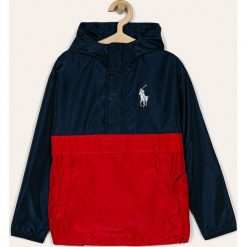 Polo Ralph Lauren - Kurtka dziecięca 134-176 cm. Niebieskie kurtki chłopięce Polo Ralph Lauren, bez wzorów, z poliesteru, krótkie, z kapturem. Za 619,90 zł.