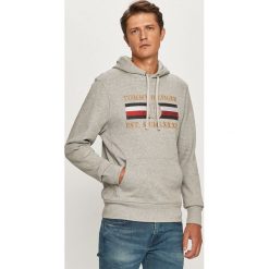Tommy Hilfiger - Bluza. Szare bluzy męskie TOMMY HILFIGER, s, z aplikacjami, z bawełny, z kapturem, bez rękawów, z kapturem. W wyprzedaży za 479,90 zł.