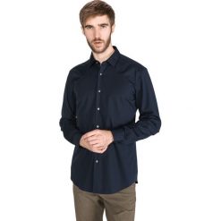 BOSS Hugo Boss Isko Koszula Niebieski. Niebieskie koszule męskie BOSS Hugo Boss, bez wzorów, z bawełny, bez kołnierzyka, z długim rękawem. Za 357,95 zł.