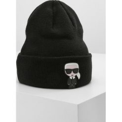 Czapki damskie: KARL LAGERFELD IKONIK PATCH BEANIE Czapka black