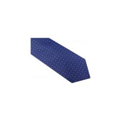 Granatowy krawat męski w drobne kwiatki D49. Niebieskie krawaty męskie Modini Moda Męska, na co dzień, w kwiaty, z tkaniny, casualowe. Za 49,50 zł.