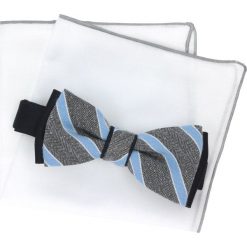 Mucha cotton szary classic 204. Szare muszki męskie Recman, bez wzorów. Za 49,00 zł.