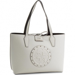 Torebka GUESS - Bobbi HWLC64 22150 WIT/TAU. Białe torebki klasyczne damskie Guess, z aplikacjami, ze skóry ekologicznej, duże. Za 599,00 zł.