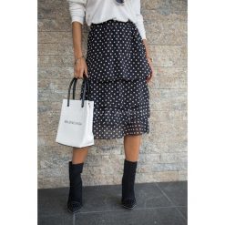 Spódnica w groszki midi. Spódniczki damskie Modaforyou, na jesień, s, w koronkowe wzory, z elastanu, midi. Za 89,00 zł.