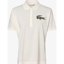 Lacoste - Damska koszulka polo, biały. Białe koszulki damskie Lacoste, m, z aplikacjami, z bawełny, polo, bez rękawów. Za 659,95 zł.