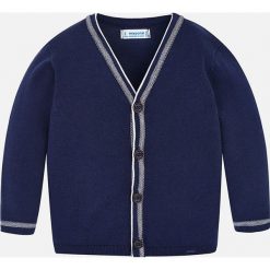 Mayoral - Sweter dziecięcy 92-134 cm. Niebieskie swetry klasyczne męskie Mayoral, z bawełny, z okrągłym kołnierzem. Za 104,90 zł.
