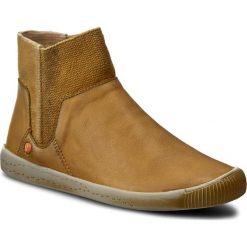 Buty zimowe damskie: Botki SOFTINOS – Imesof P900335003 Camel