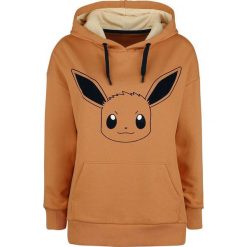 Pokemon Evoli Bluza z kapturem damska żółto-brązowy (Ochre). Brązowe bluzy rozpinane damskie POKEMON, l, z kapturem. Za 199,90 zł.