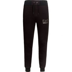 Spodnie EA7 EMPORIO ARMANI. Czarne spodnie męskie EA7 Emporio Armani, bez wzorów, sportowe. W wyprzedaży za 356,00 zł.