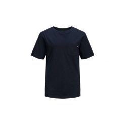 T-shirty z krótkim rękawem Dziecko Jack Jones 12148407 POCKET TEE. Niebieskie t-shirty chłopięce Jack & Jones, bez wzorów, z krótkim rękawem. Za 54,74 zł.