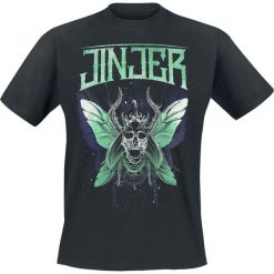 Jinjer Butterfly Skull T-Shirt czarny. Czarne t-shirty męskie Jinjer, l, bez wzorów, bez kołnierzyka. Za 74,90 zł.