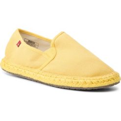 Espadryle BIG STAR - DD274A134 Yellow. Żółte espadryle damskie BIG STAR, bez wzorów, z tworzywa sztucznego, bez obcasa, na płaskiej podeszwie. W wyprzedaży za 89,00 zł.