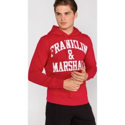 Franklin & Marshall Bluza Czerwony. Czerwone bluzy męskie Franklin Marshall, xxl, z nadrukiem, z bawełny, bez kołnierzyka, bez rękawów, bez kaptura. Za 447,95 zł.