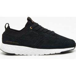 Niskie sneakersy z naturalnej skóry - Czarny. Czarne sneakersy męskie Cropp, bez zapięcia. W wyprzedaży za 119,99 zł.