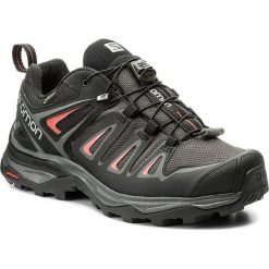 Trekkingi SALOMON - X Ultra 3 Gtx W GORE-TEX 398685 20 V0 Magnet/Black/Mineral Red. Czarne półbuty damskie Salomon, ze skóry ekologicznej, bez obcasa, bez zapięcia. Za 659,00 zł.
