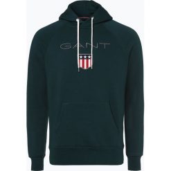 Gant - Męska bluza nierozpinana, zielony. Zielone bluzy męskie rozpinane marki GANT, m, z haftami, z kapturem. Za 449,95 zł.