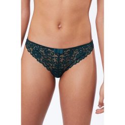 Etam - Brazyliany Jalouse. Zielone majtki damskie marki Etam, m, bez wzorów, z elastanu. W wyprzedaży za 44,90 zł.
