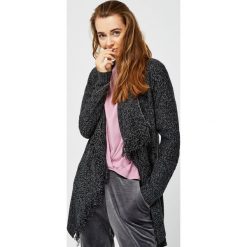Kardigan z frędzlami. Szare swetry damskie Moodo, s, bez wzorów. Za 49,99 zł.