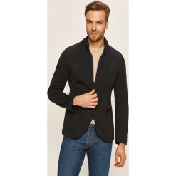 Armani Exchange - Marynarka. Niebieskie garnitury męskie Armani Exchange, bez wzorów, z bawełny. Za 1079,00 zł.