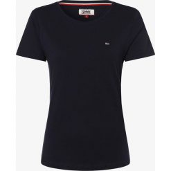 Tommy Jeans - T-shirt damski, niebieski. Niebieskie t-shirty damskie Tommy Jeans, s, bez wzorów, z jeansu, bez kołnierzyka. Za 139,95 zł.