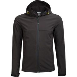 Softshell męski SFM600 - głęboka czerń - Outhorn. Pomarańczowe kurtki męskie Outhorn, m, z softshellu. W wyprzedaży za 129,99 zł.