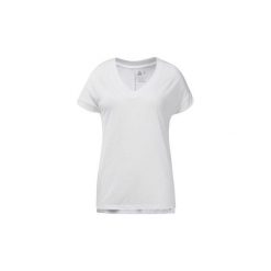 T-shirty z krótkim rękawem Reebok Sport Koszulka WOR Supremium Detail. Białe topy sportowe damskie marki Reebok Sport, s, bez wzorów, bez kołnierzyka, z krótkim rękawem, krótkie, bez kaptura. Za 99,95 zł.