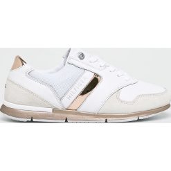 Tommy Hilfiger - Buty. Białe buty sportowe damskie TOMMY HILFIGER, bez wzorów, ze skóry, sportowe. W wyprzedaży za 269,90 zł.