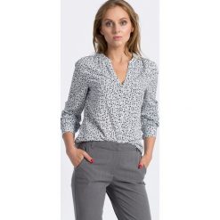 Tommy Hilfiger - Koszula Rosie. Białe koszule damskie TOMMY HILFIGER, bez wzorów, z wiskozy, casualowe, bez kołnierzyka, z długim rękawem. W wyprzedaży za 179,90 zł.