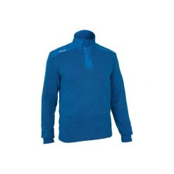 Sweter żeglarski SAILING 100 męski. Niebieskie swetry męskie TRIBORD, s, bez wzorów, z poliesteru, z golfem, bez kaptura. Za 79,99 zł.