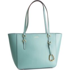 Torebka LAUREN RALPH LAUREN - Shopper 431687508017 Seafoam Blue. Zielone torby damskie na zakupy Lauren Ralph Lauren, bez wzorów, ze skóry, eleganckie, bez dodatków. W wyprzedaży za 699,00 zł.