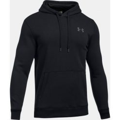 Bejsbolówki męskie: Under Armour Bluza męska Rival Fleece Fitted Hoodie czarna r. S (1302292-001)