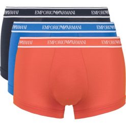 Emporio Armani 3-pack Bokserki Niebieski Pomarańczowy. Pomarańczowe bokserki męskie Emporio Armani, bez wzorów, z elastanu. Za 188,95 zł.