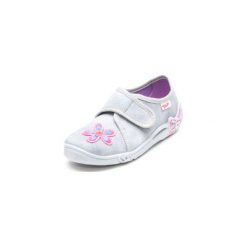 Superfit Girls Kapcie Belinda smoke kombi - szary - Gr.Moda (2 - 6 lat). Szare buciki niemowlęce marki Superfit, z tkaniny, bez zapięcia. Za 99,00 zł.