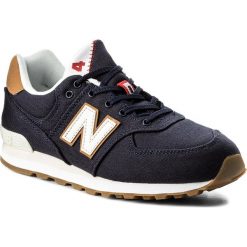 Sneakersy NEW BALANCE - GC574T1 Granatowy. Niebieskie trampki chłopięce New Balance, ze skóry ekologicznej, na sznurówki. Za 299,00 zł.